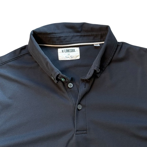 Linksoul Lot of Two Black and Gray Casual Golf Polo Shirts Size Medium - Picture 6 of 10